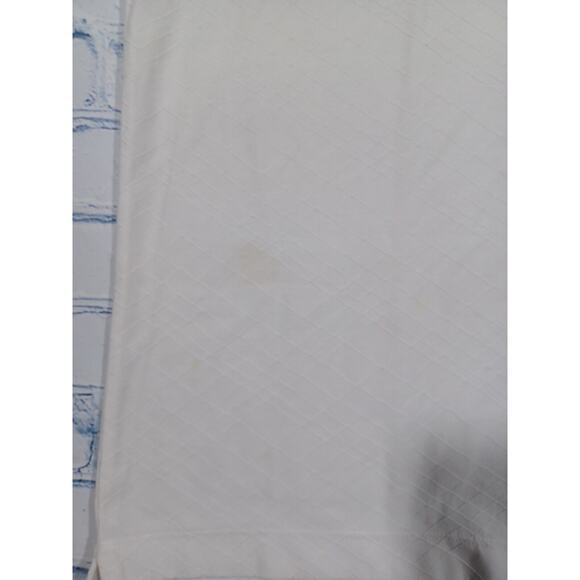 Nike Tiger Woods Shirt Mens L‎ White Polo Dri Fit Golf Geometric Pattern - Picture 2 of 4